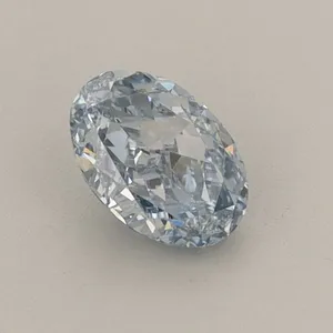 0.6ct OVAL Fancy Intense Blue VS2 Coloured Lab diamond