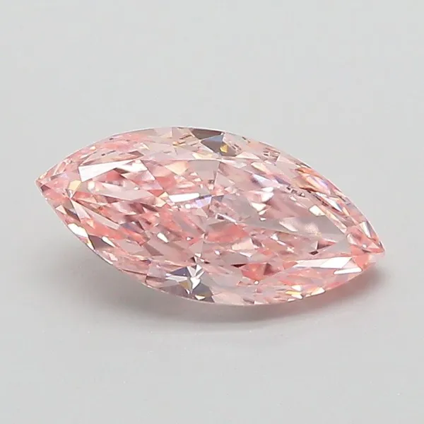 1.18ct MARQUISE Fancy Intense Pink VS1 Coloured Lab diamond
