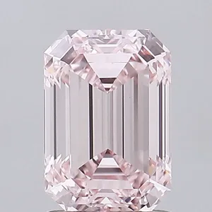 1.59ct EMERALD Fancy Intense Pink VVS2 Coloured Lab diamond
