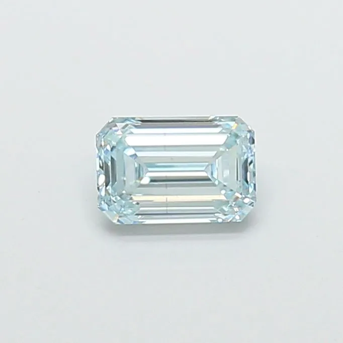 1.04ct EMERALD Fancy Greenish Blue VS1 Coloured Lab diamond