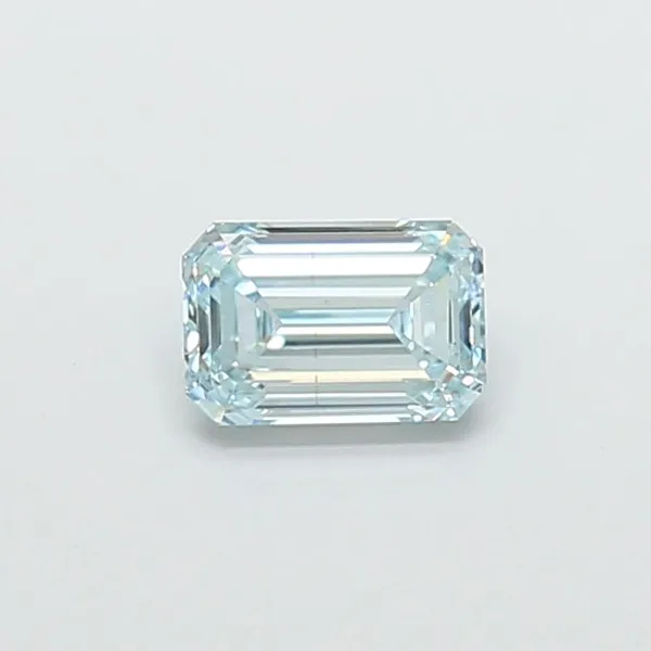 1.04ct EMERALD Fancy Greenish Blue VS1 Coloured Lab diamond