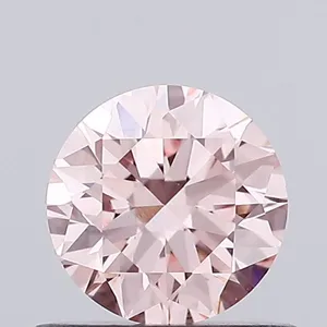 0.57ct ROUND Fancy Intense Pink VVS2 Coloured Lab diamond