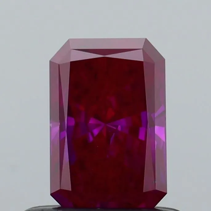 0.57ct RADIANT Fancy Deep Pink VS1 Coloured Lab diamond