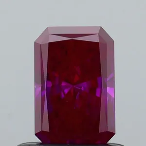 0.57ct RADIANT Fancy Deep Pink VS1 Coloured Lab diamond