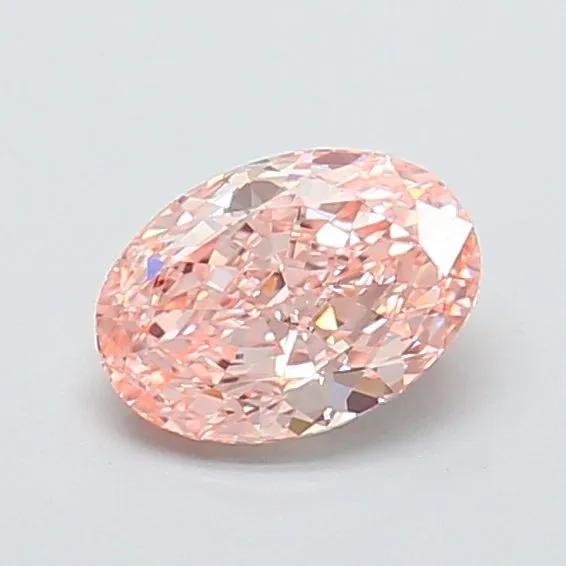 1.17ct OVAL Fancy Intense Pink VS1 Coloured Lab diamond