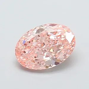 1.17ct OVAL Fancy Intense Pink VS1 Coloured Lab diamond