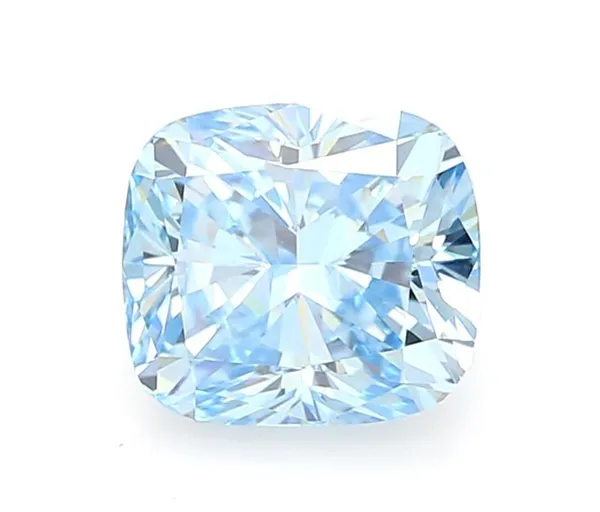 1.06ct CUSHION Fancy Vivid Blue VS1 Coloured Lab diamond