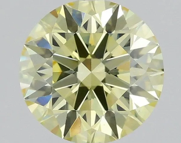 0.96ct ROUND Fancy Yellow VS1 Coloured Lab diamond