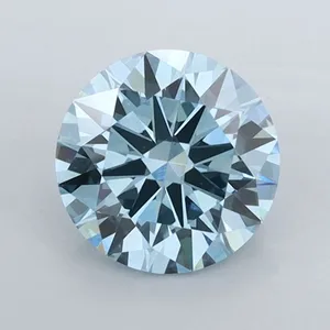 1.02ct ROUND Fancy Vivid Blue VVS2 Coloured Lab diamond