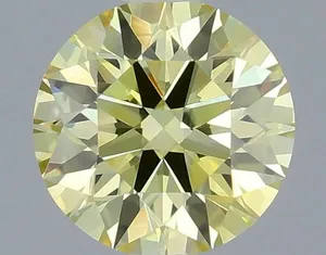 0.31ct ROUND Fancy Intense Yellow VVS2 Coloured Lab diamond
