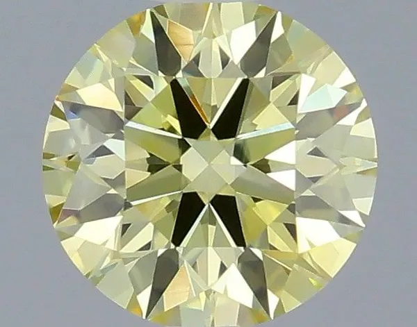 0.31ct ROUND Fancy Intense Yellow VVS2 Coloured Lab diamond