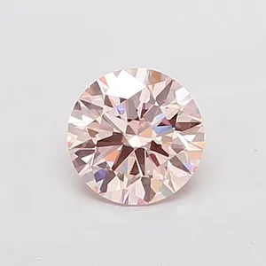 1.01ct ROUND Fancy Pink VS2 Coloured Lab diamond
