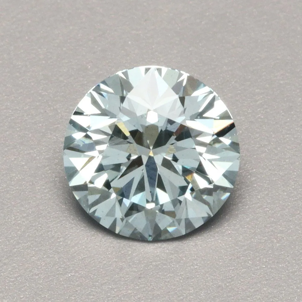 0.84ct ROUND Fancy Vivid Blue VS2 Coloured Lab diamond