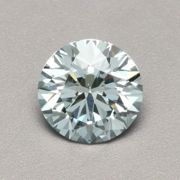 0.84ct ROUND Fancy Vivid Blue VS2 Coloured Lab diamond