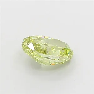 1.03ct OVAL Fancy Greenish Yellow VVS2 Coloured Lab diamond