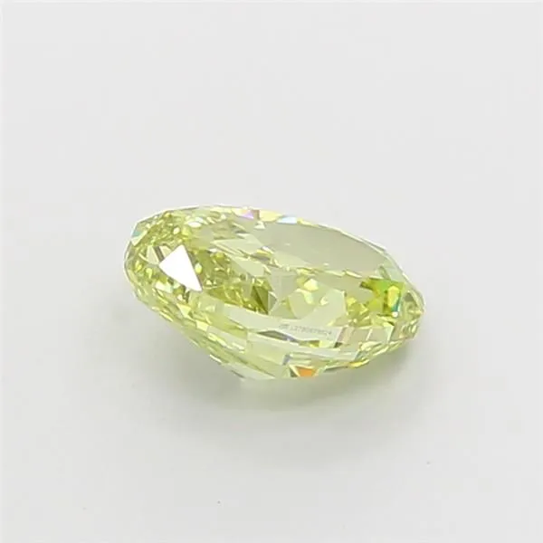 1.03ct OVAL Fancy Greenish Yellow VVS2 Coloured Lab diamond