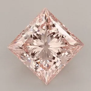 1.59ct PRINCESS Fancy Intense Pink VS1 Coloured Lab diamond