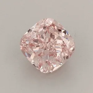 0.81ct CUSHION Fancy Intense Pink VVS2 Coloured Lab diamond
