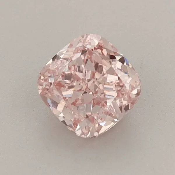 0.81ct CUSHION Fancy Intense Pink VVS2 Coloured Lab diamond