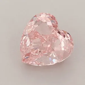 1.51ct HEART Fancy Intense Pink VS1 Coloured Lab diamond