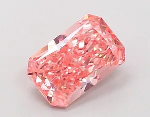1.11ct RADIANT Fancy Vivid Pink VS1 Coloured Lab diamond