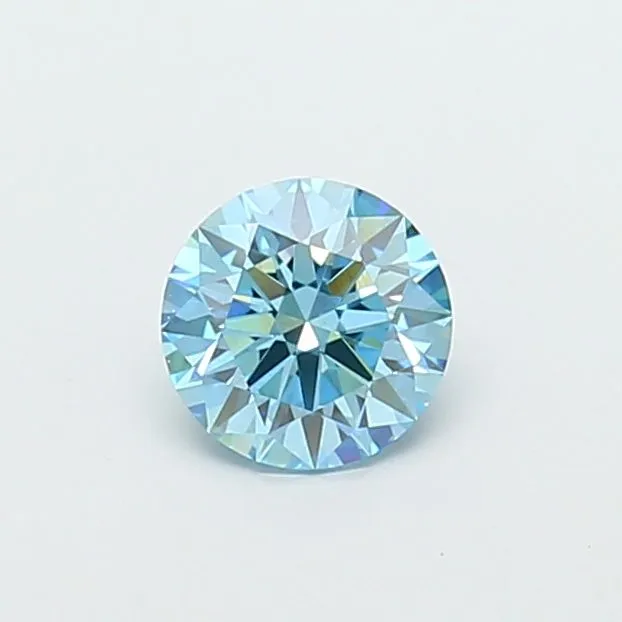 1.10ct ROUND Fancy Vivid Blue VS1 Coloured Lab diamond