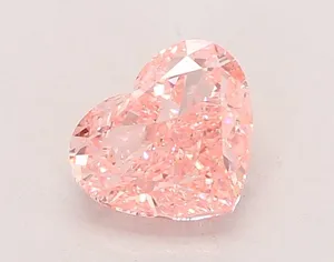 1.49ct HEART Fancy Vivid Pink VVS2 Coloured Lab diamond
