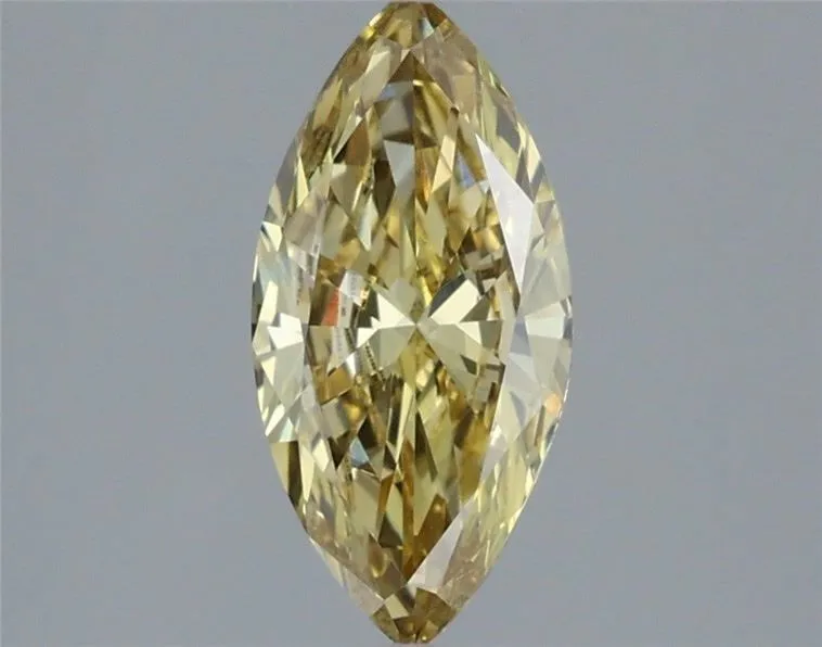 1.27ct MARQUISE Fancy Intense Yellow VVS2 Coloured Lab diamond