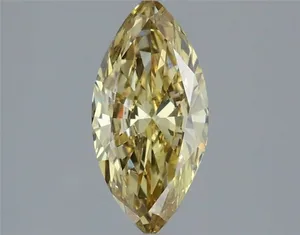 1.27ct MARQUISE Fancy Intense Yellow VVS2 Coloured Lab diamond