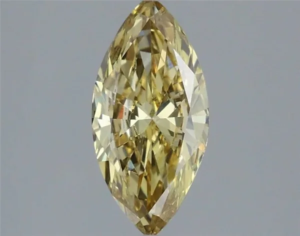 1.27ct MARQUISE Fancy Intense Yellow VVS2 Coloured Lab diamond