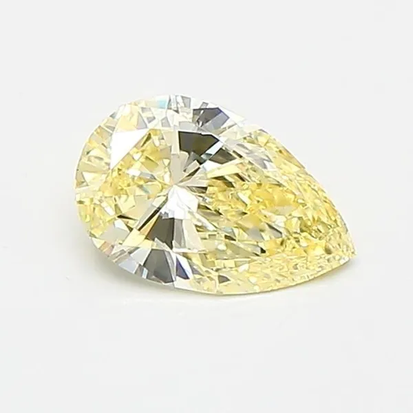 0.45ct PEAR Fancy Intense Yellow VS1 Coloured Lab diamond