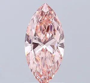1.37ct MARQUISE Fancy Intense Pink VVS2 Coloured Lab diamond