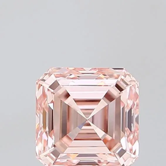 1.51ct EMERALD Fancy Intense Pink VS1 Coloured Lab diamond
