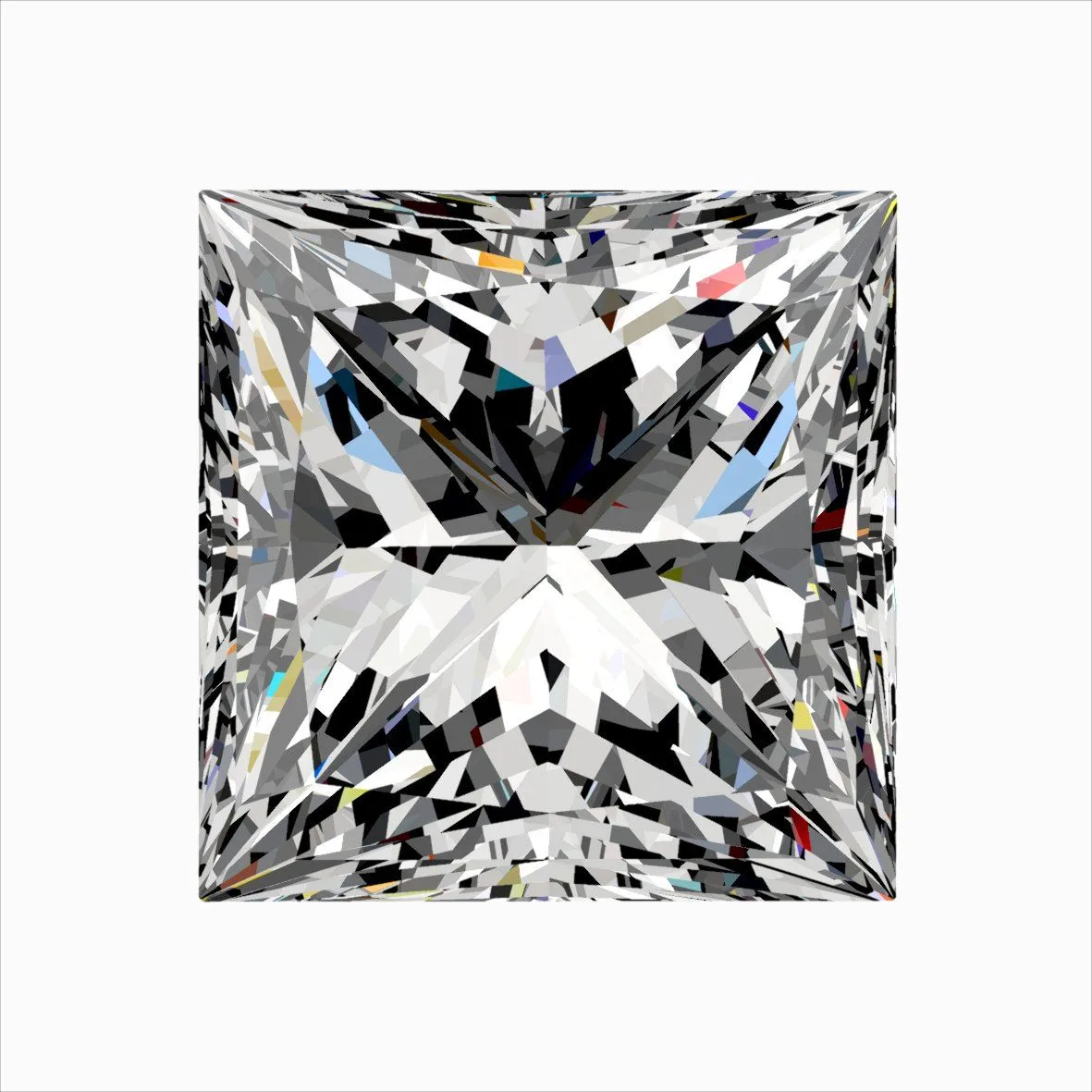 0.51ct PRINCESS G VS2 Natural diamond