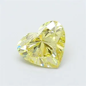 0.94ct HEART Fancy Yellow VS1 Coloured Lab diamond