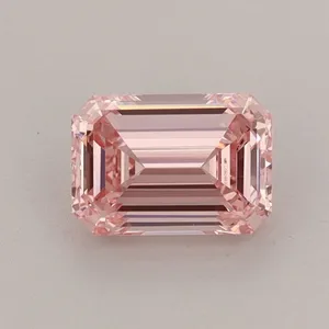 1.22ct EMERALD Fancy Intense Pink VVS2 Coloured Lab diamond