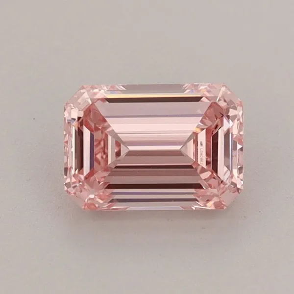 1.22ct EMERALD Fancy Intense Pink VVS2 Coloured Lab diamond