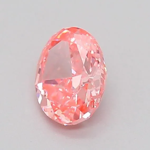 0.31ct OVAL Fancy Vivid Pink VVS2 Coloured Lab diamond