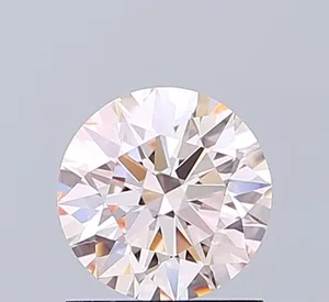 1.03ct ROUND Fancy Light Pink VVS1 Coloured Lab diamond