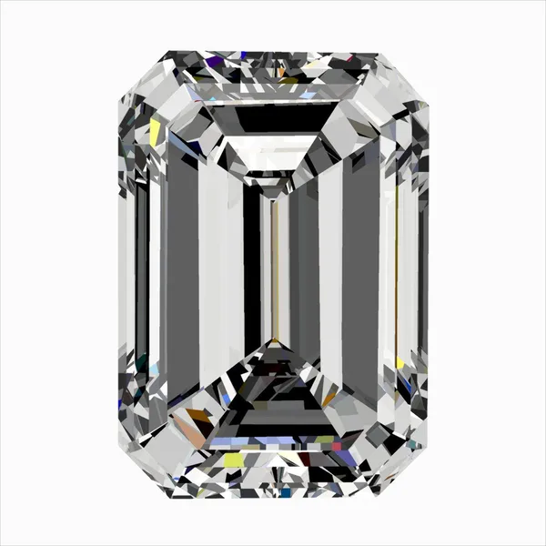0.3ct EMERALD F VS2 Natural diamond