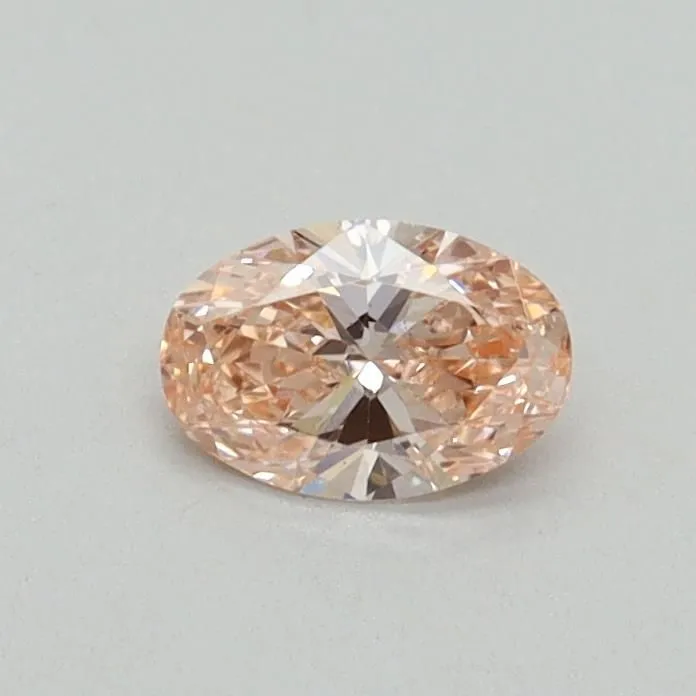 0.30ct OVAL Fancy Intense Pink VS2 Coloured Lab diamond