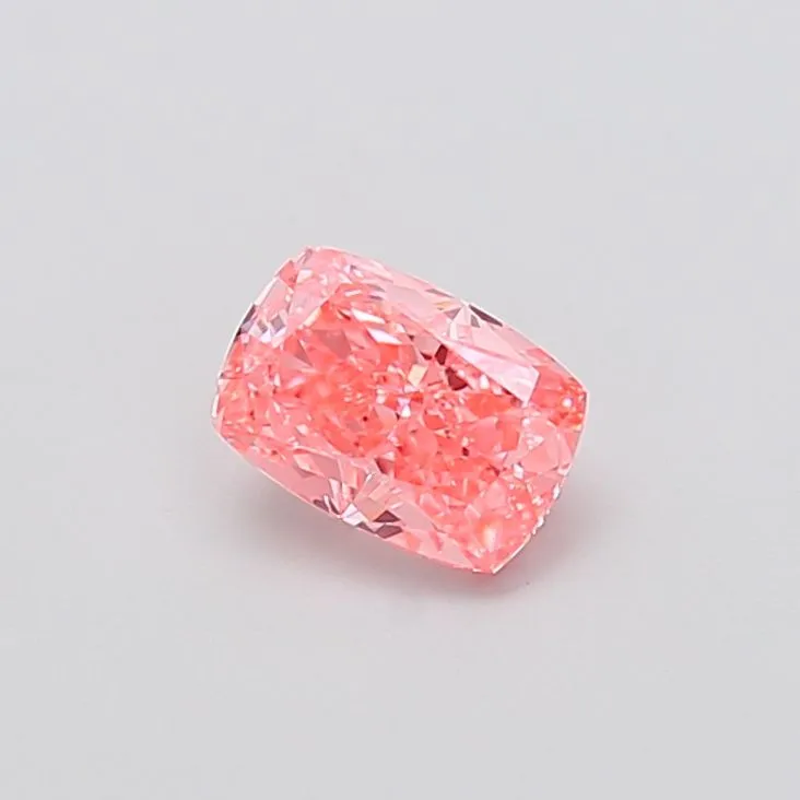 1.03ct CUSHION Fancy Vivid Pink VVS2 Coloured Lab diamond