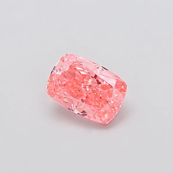 1.03ct CUSHION Fancy Vivid Pink VVS2 Coloured Lab diamond