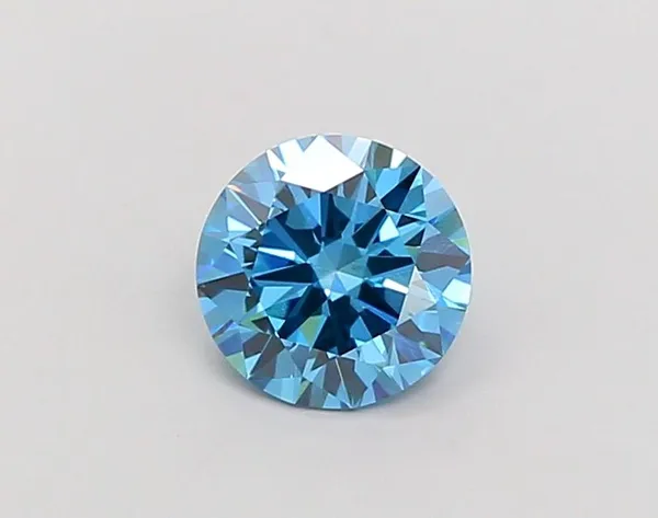 1.18ct ROUND Fancy Vivid Blue VS2 Coloured Lab diamond
