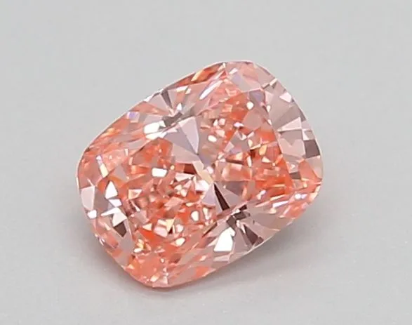 0.51ct CUSHION Fancy Vivid Pink VVS2 Coloured Lab diamond