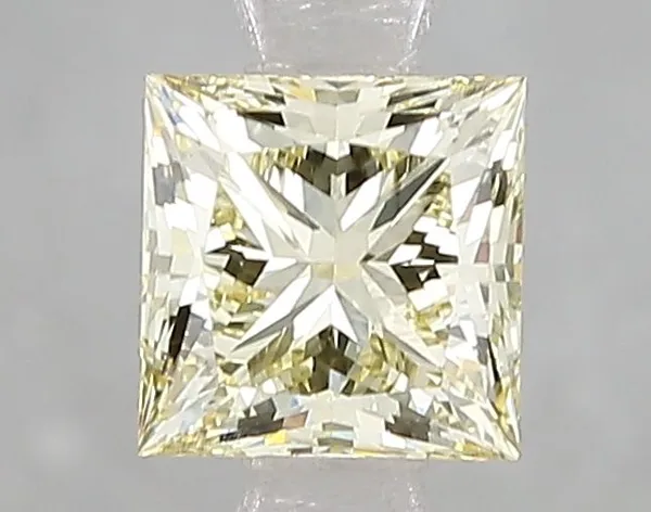 1.05ct PRINCESS Fancy Yellow VS1 Coloured Lab diamond