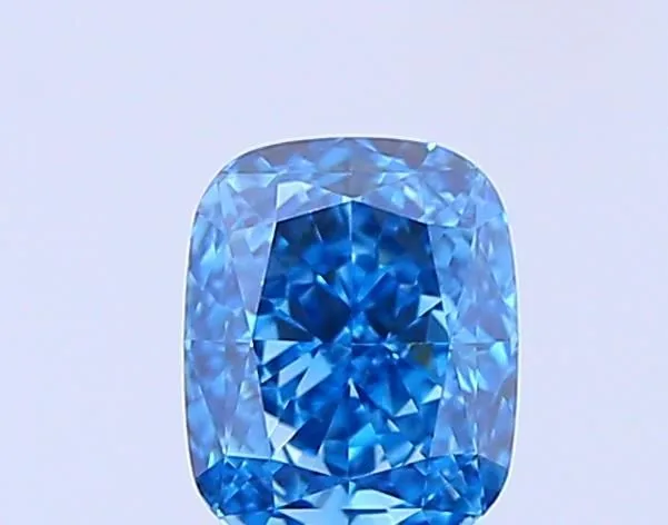 0.64ct CUSHION Fancy Vivid Blue VVS2 Coloured Lab diamond