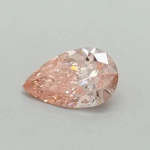 0.31ct PEAR Fancy Vivid Pink SI2 Coloured Lab diamond