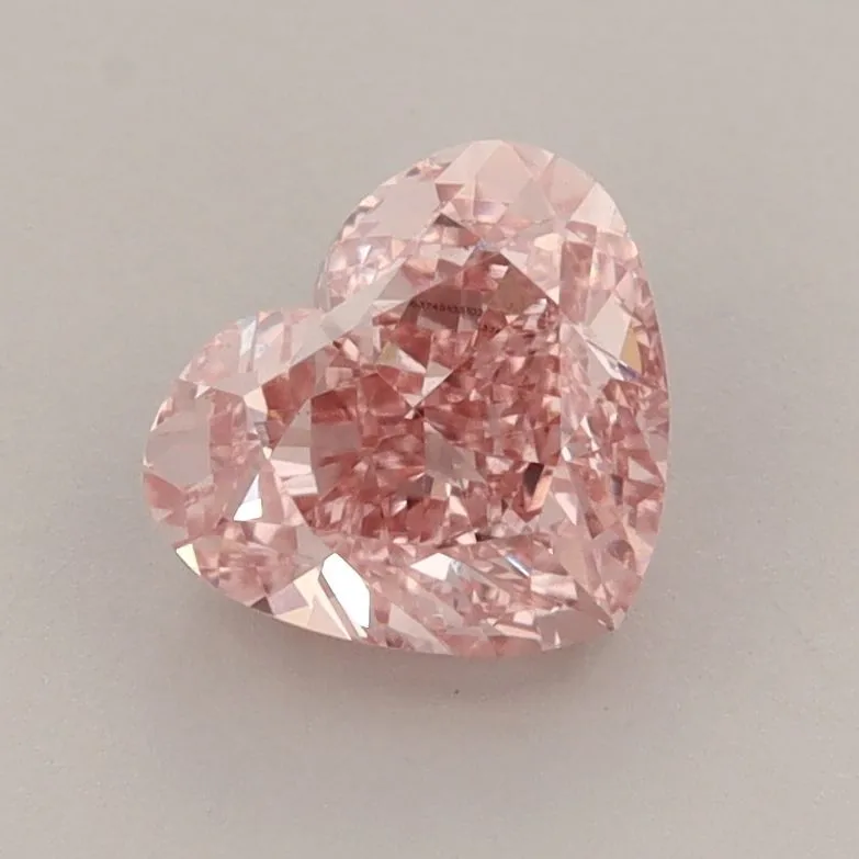 1.51ct HEART Fancy Intense Pink VS1 Coloured Lab diamond