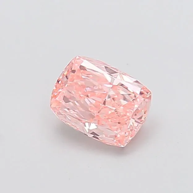 1.01ct CUSHION Fancy Vivid Pink VS1 Coloured Lab diamond